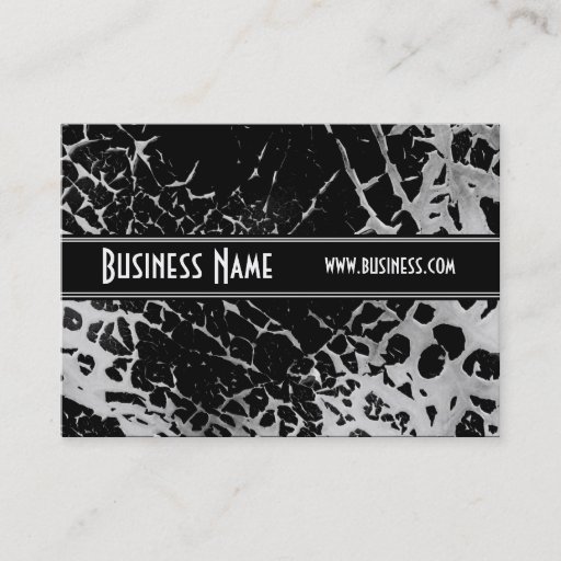 Customizable Profile Card Black &amp; White Style Broken (1s) Business Card Templates