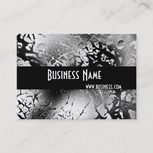 Customizable Profile Card Black &amp; White Style Broken (3) Business Cards