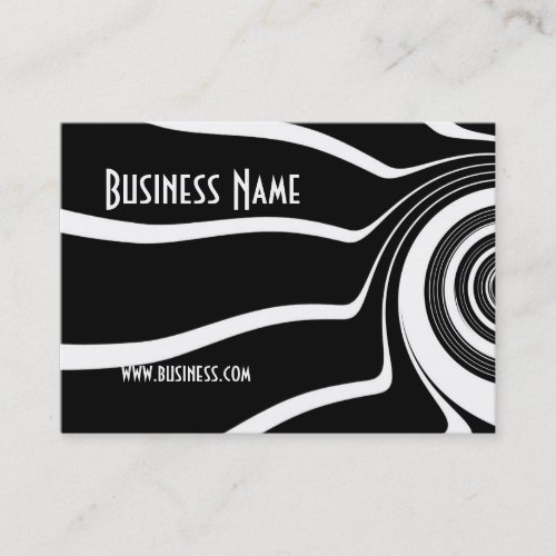 Profile Card Black &amp; White Style Spin (1) Business Cards