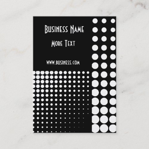 Profile Card Black &amp; White Style Spot (2) Business Cards