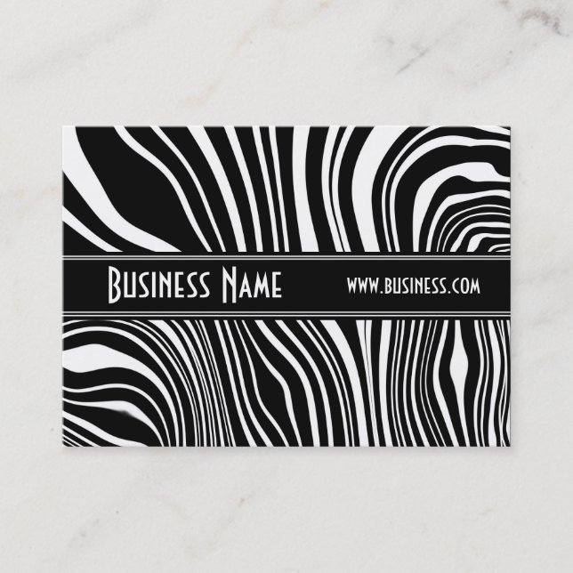 Profile Card Black & White Style Zebra Twist  (1) (Front)