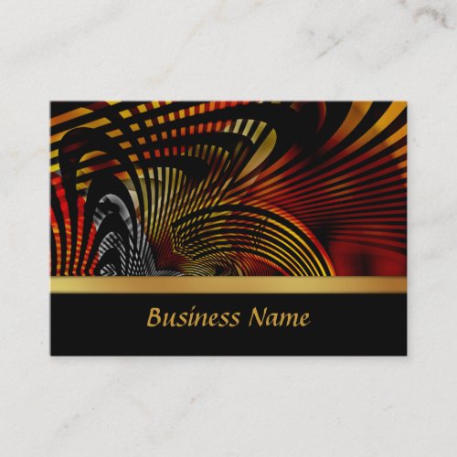 Profile Card Business Abstract Red Gold Design 2 Business Card Templates