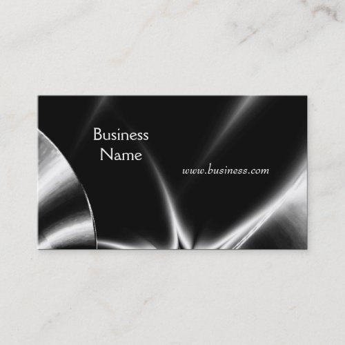 Profile Card Business Abstract Silver Black