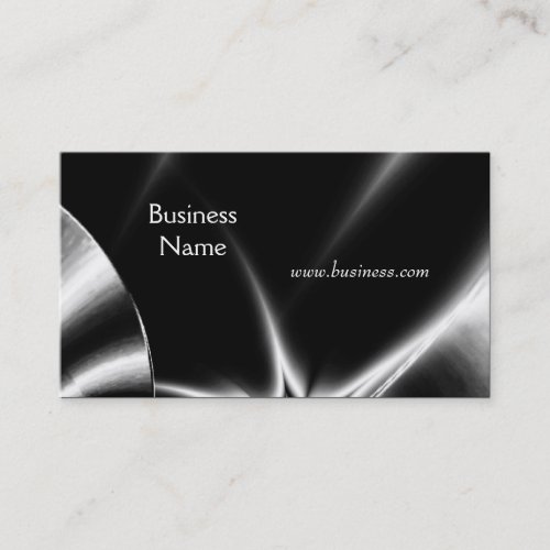 Profile Card Business Abstract Silver Black Business Cards