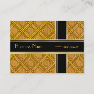 Profile Card Business Black Gold Embossed 2