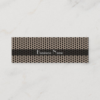 Profile Card Business Brown Black Metal Dots