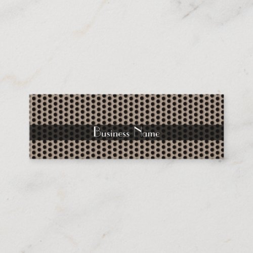 Profile Card Business Brown Black Metal Dots Business Cards
