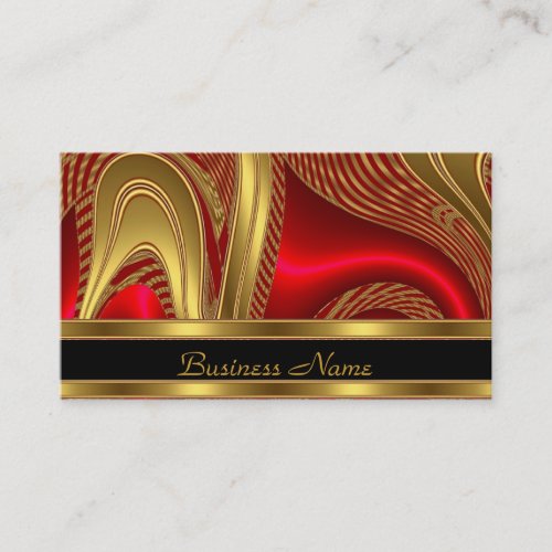 Profile Card Business Elegant Abstract Black Red G Business Card Template