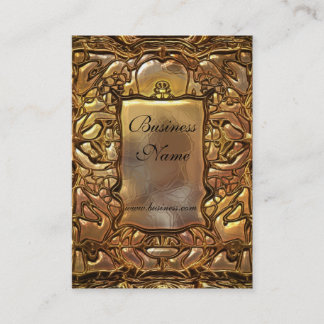 Profile Card Business Gold Metal Look 04