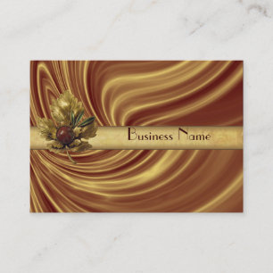 Profile Card Business Gold Silk