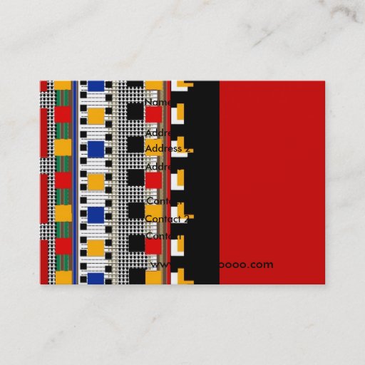 Customizable Profile Card Business Mexican Pattern - Customized Business Card