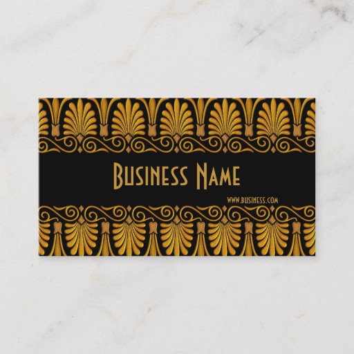 Customizable Profile Card Business Old Gold Business Card Templates
