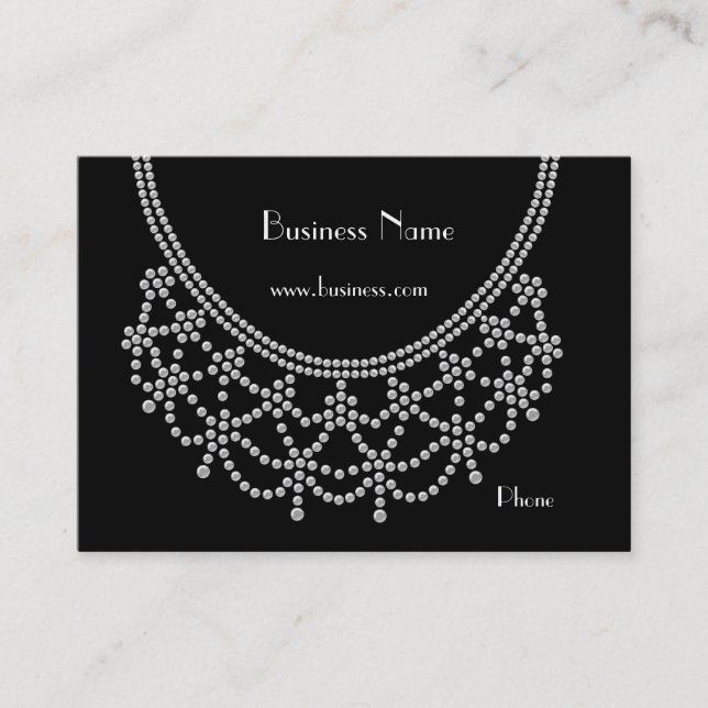 Profile Card Business Ornate Jewels (010) (Front)