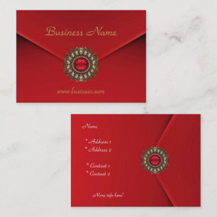 Profile Card Business Red Look Image