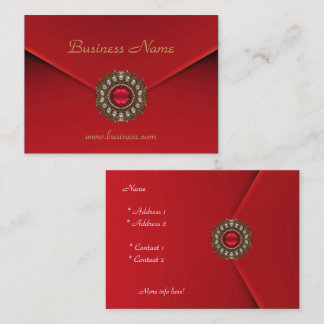 Profile Card Business Red Look Image
