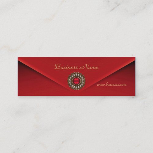 Profile Card Business Red Velvet Jewel Business Card Template