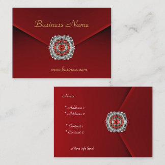 Profile Card Business Red Velvet Look Image