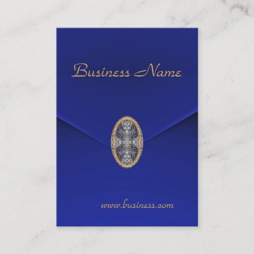 Profile Card Business Rich Blue Velvet Jewel Business Card Template