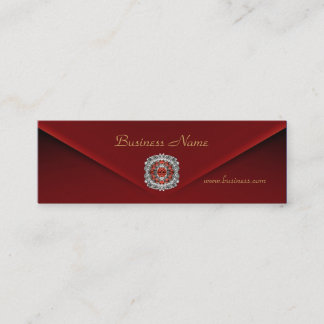 Profile Card Business Rich Red Velvet Diamond