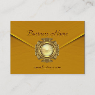 Profile Card Business Rich Velvet Mustard Jewel