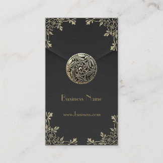 Profile Card Business Sepia Black Velvet