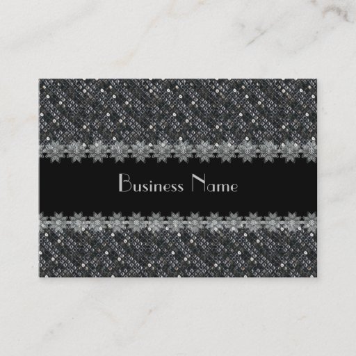 Customizable Profile Card Business Sequence Lace (48-037) Business Card Template