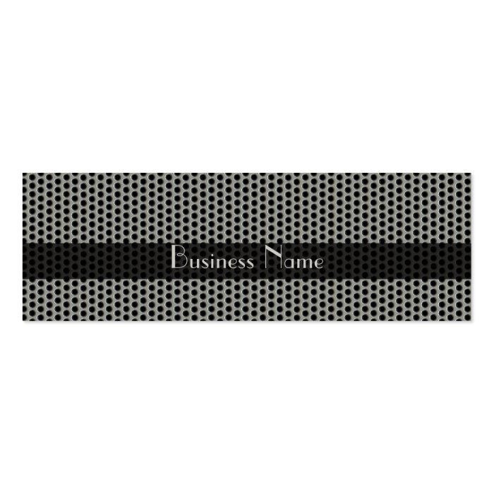 Profile Card Business Silver Black Metal Dots Business Card Templates