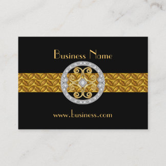 Profile Card Business Silver Gold Jewels (029002)
