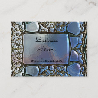 Profile Card Business Silver Metal Look 06