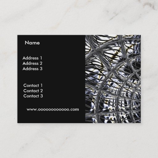 Customizable Profile Card Business Silver Weave Black Business Card Templates