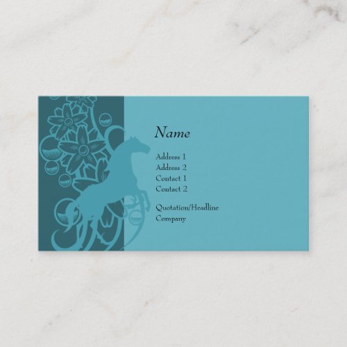 Profile Card - Decorative Horse Business Card Template