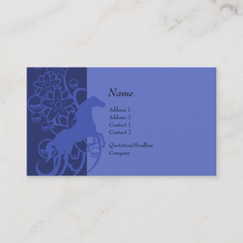 Profile Card - Decorative Horse Business Cards
