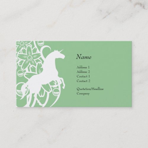 Profile Card - Decorative Unicorn Business Card Templates