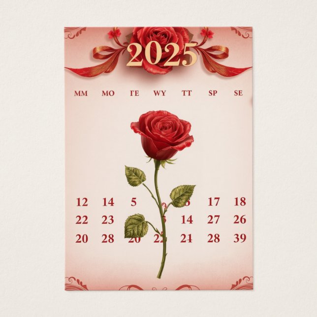 Profile card fashioned card stylish card new year  (Front)