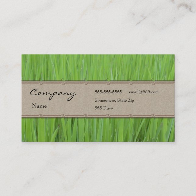 Profile Card - Green Grass (Front)