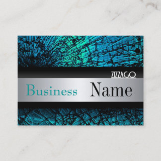 Profile Card Metal look Silver Black Grunge