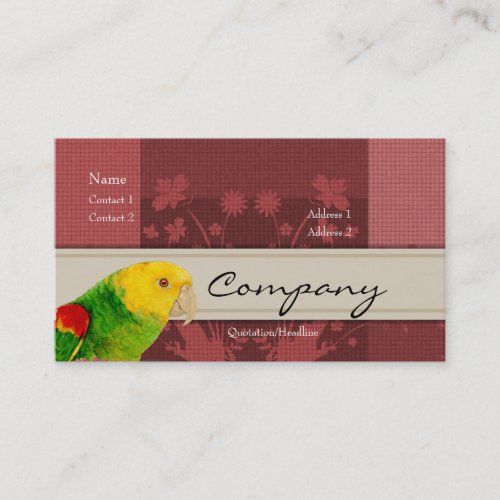 Profile Card - Parrot Business Card Templates