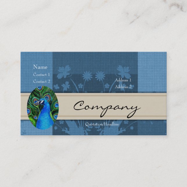 Profile Card - Peacock (Front)
