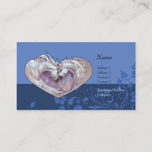 Customizable Profile Card -Pegasus Heart Business Card Template