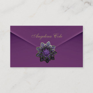 Profile Card Purple Mulberry Velvet Jewel