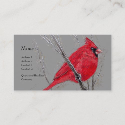 Profile Card - Red Cardinal Business Cards