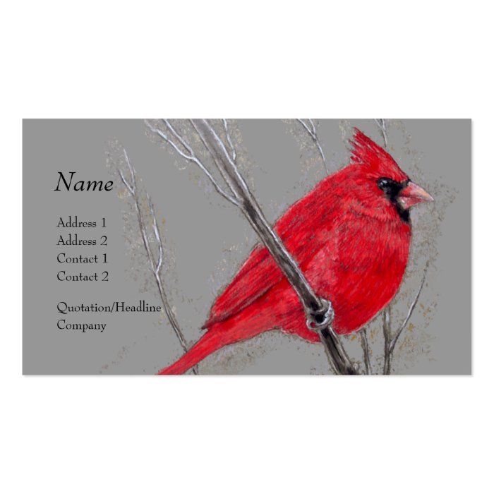 Profile Card   Red Cardinal Business Cards