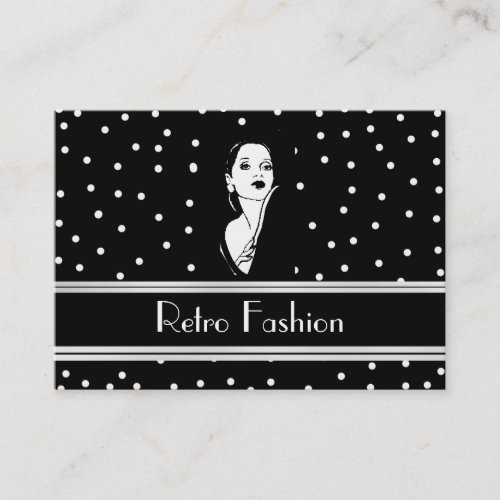 Profile Card Retro Fashion Vintage 2 Business Card Templates