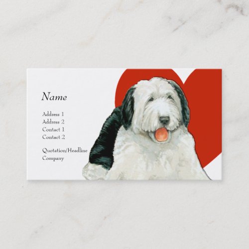 Profile Card - Sheepdog Business Card