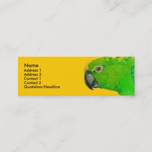 Profile Card Template - Amazon Parrot Business Cards