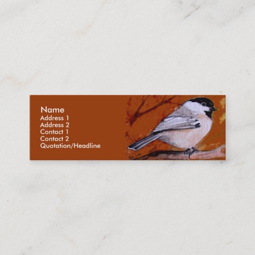 Customizable Profile Card Template - Bird Business Card Template