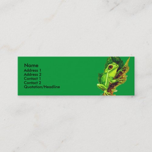 Profile Card Template - Frog Business Cards