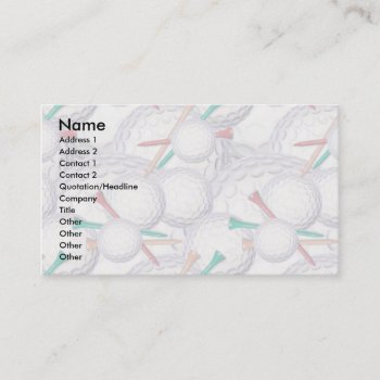 Profile Card Template - Golf by pawtraitart at Zazzle