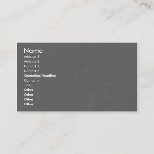 Profile Card Template - Grey Marble Texture Business Card Template