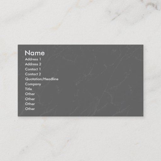 Customizable Profile Card Template - Grey Marble Texture Business Card Template